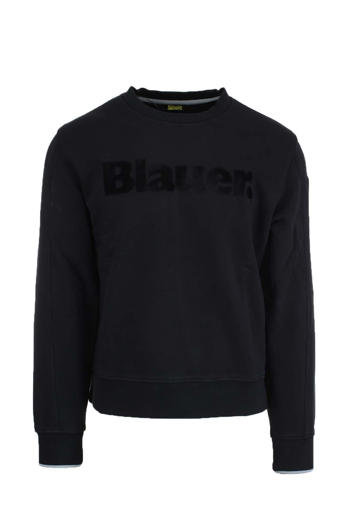 Felpa girocollo con logo Blauer CROSBY 