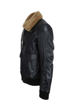 Giubbotto bomber in pelle imbottito CHEITON 