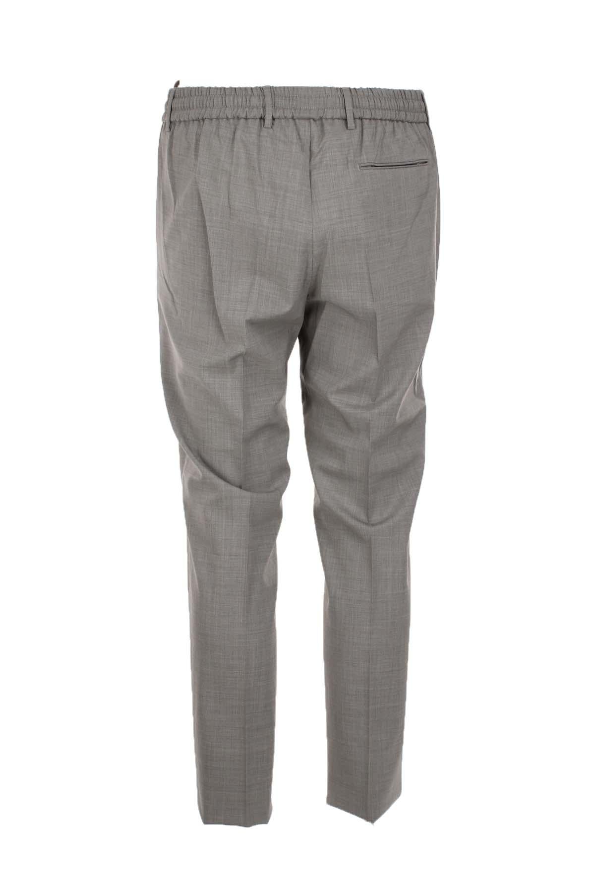 Pantalone in fresco di lana con coulisse elastico 