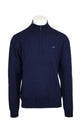 Maglia pullover lupo zip in lana cotone