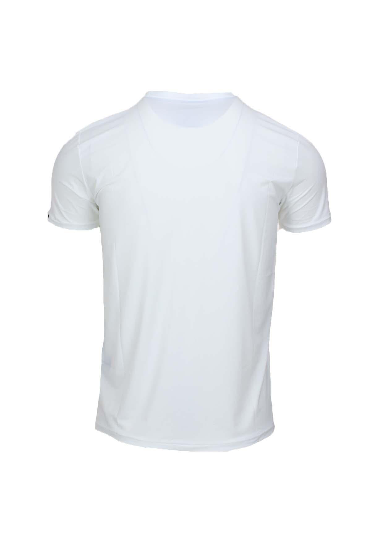 Tshirt mezza manica in tessuto tecnico stretch con logo 