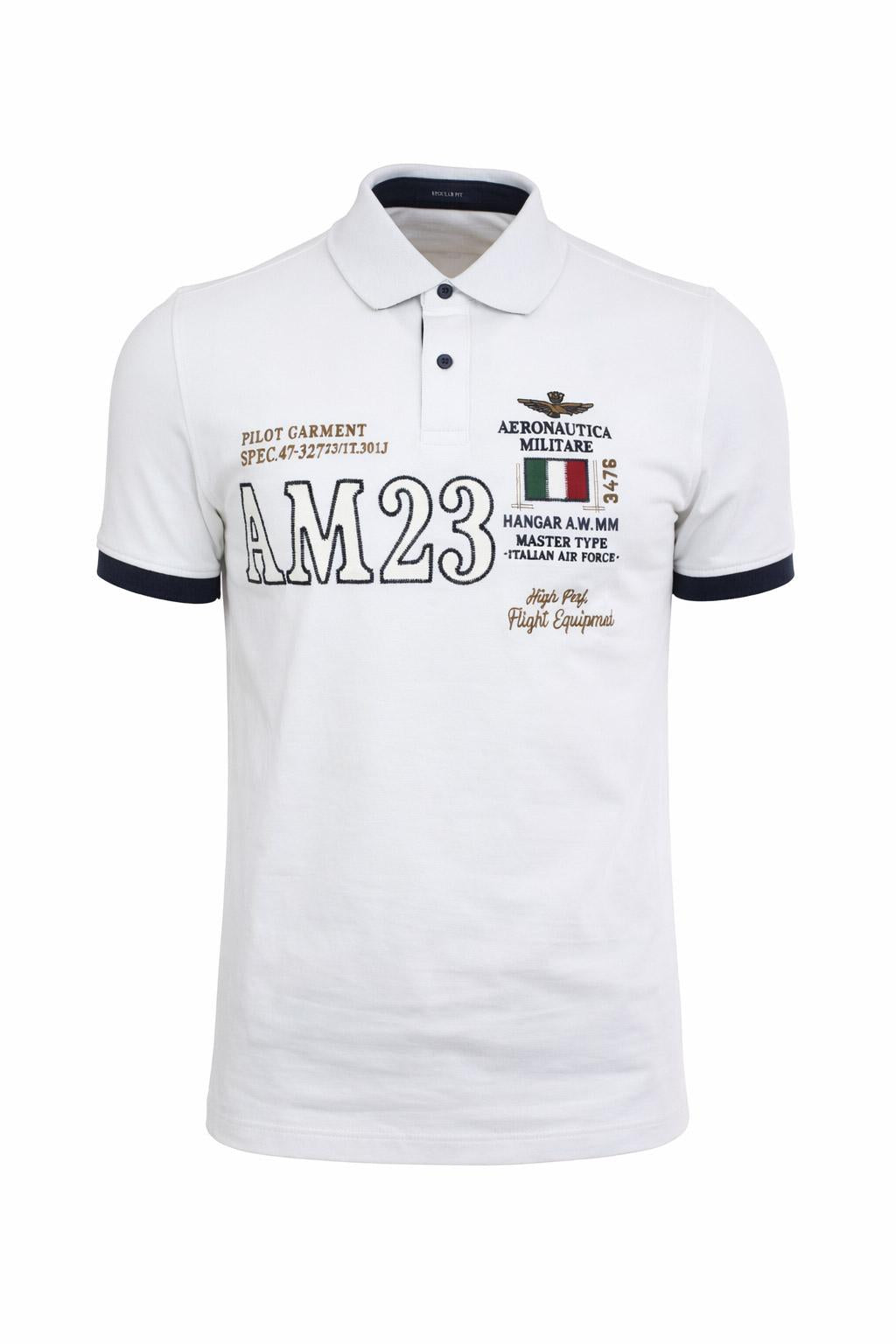 Polo Uomo Piquet Cotone Ricamo Frontale 