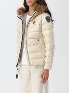 Piumino a onde con bordo in pelliccia ALDIE 