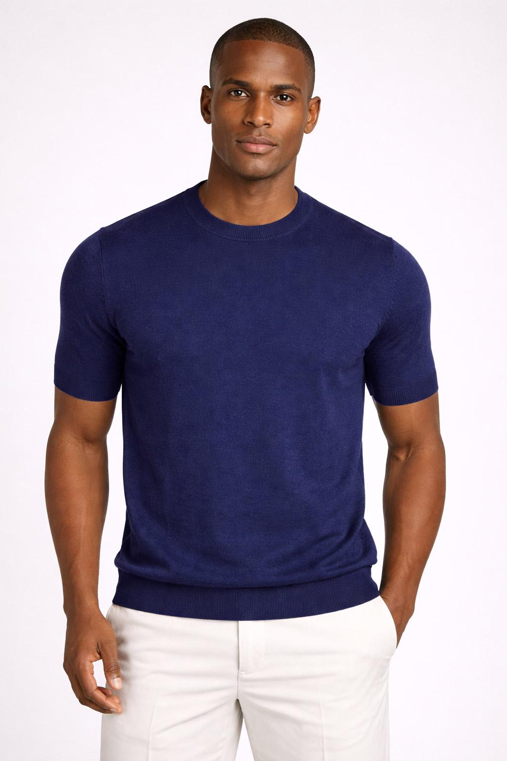 Maglia Uomo Girocollo in Seta 