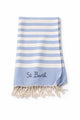 Telo Mare in Cotone a Righe con Frange