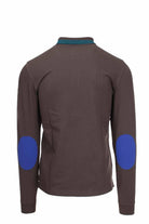 Polo manica lunga in piquet con toppe 