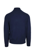 Maglia pullover lupo zip in lana. 