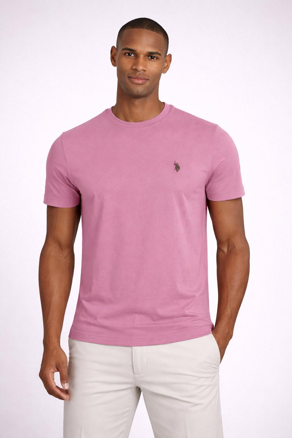 T-shirt uomo in cotone piquet con logo 