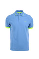 Polo mezza manica con profili fluo