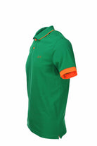 Polo mezza manica bordo profilo fluo 