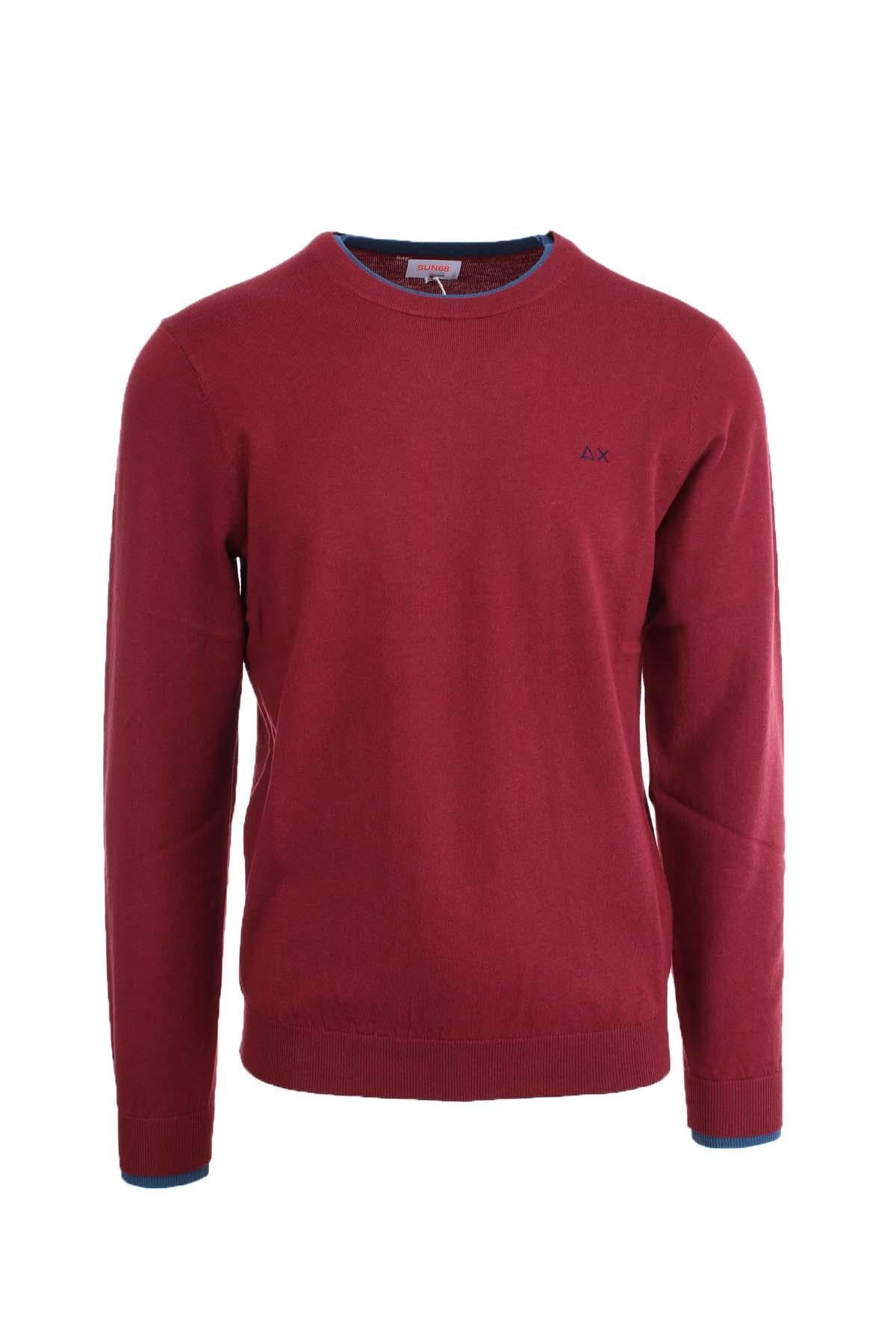 Maglia pullover girocollo lana e cotone 