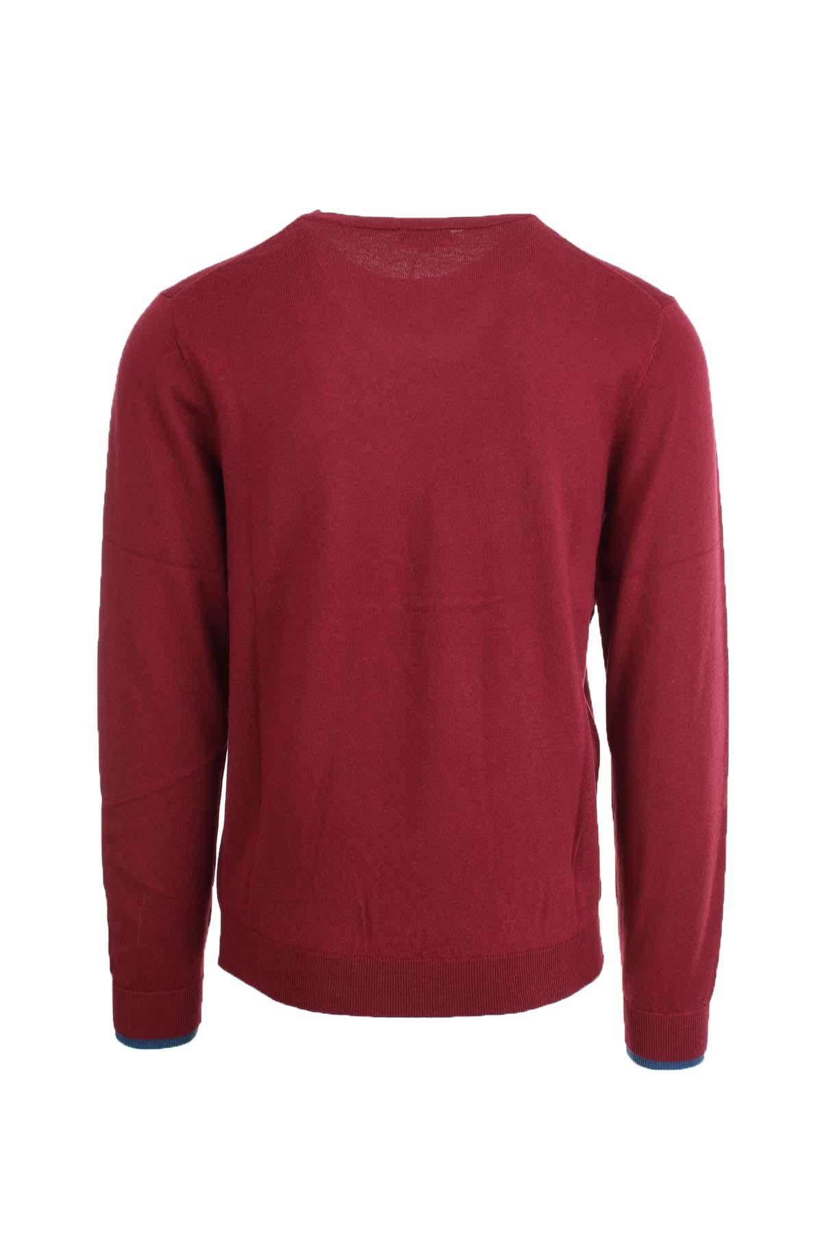 Maglia pullover girocollo lana e cotone 