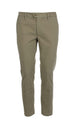 Pantalone chino in raso di cotone stretch