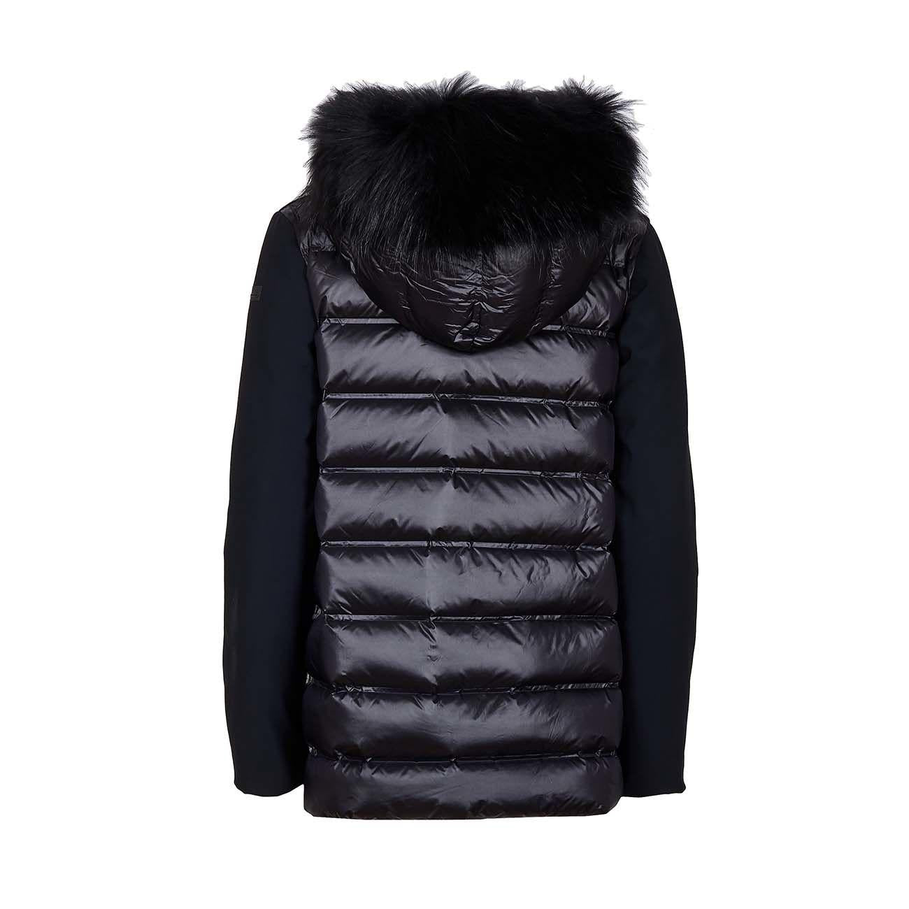 Piumino con pelliccia hybrid zar fur 
