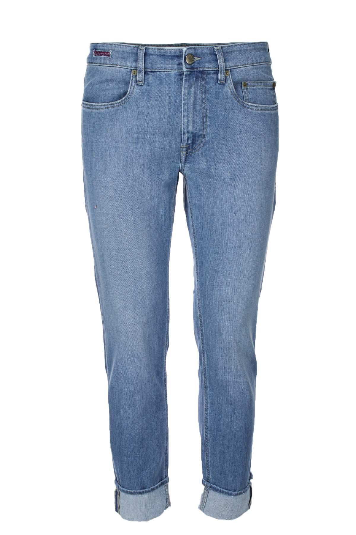 Jeans denim 5 tasche zip 