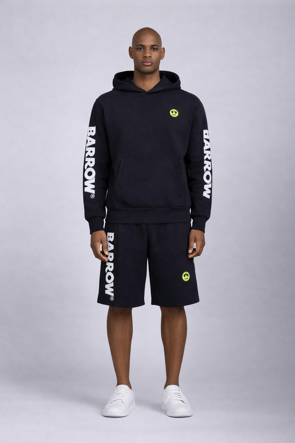 Bermuda in Felpa con Maxi Logo 