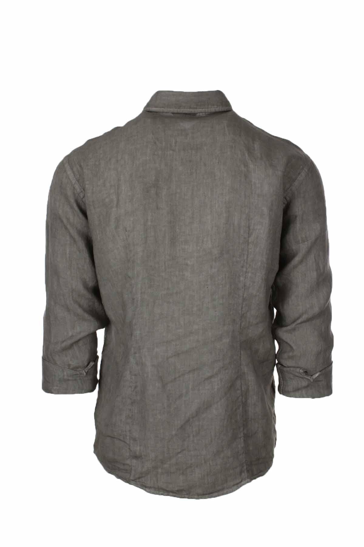 Camicia manica lunga lino lavato 