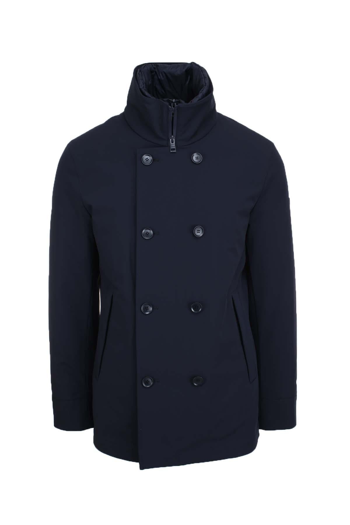 Giacca peacoat doppiopetto con pettorina Edmund 