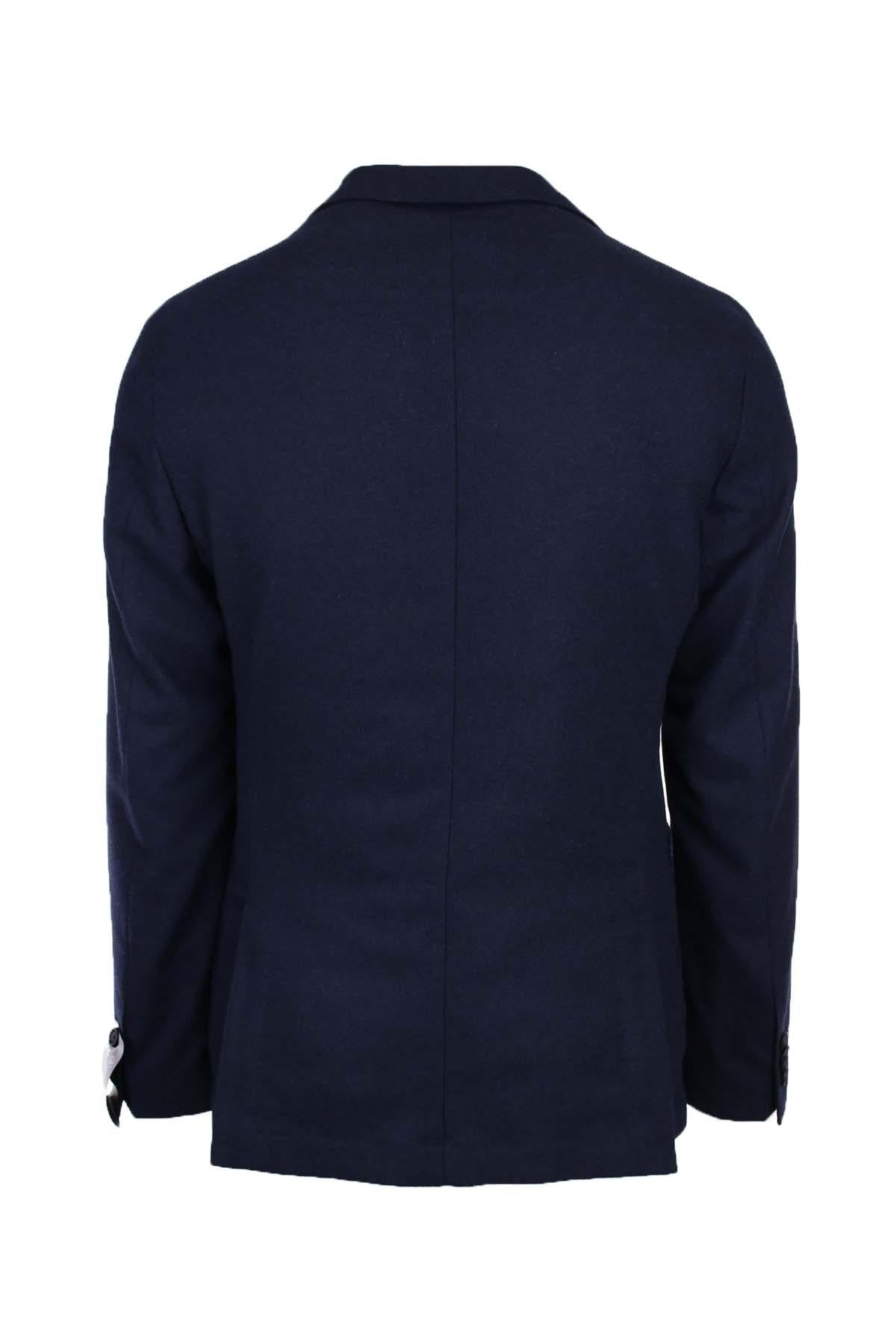 Giacca blazer in lana con trapunta interna 