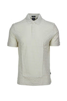 Polo mezza manica con monogrammi Boss 