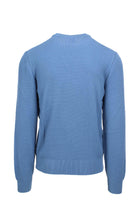 Maglione in cotone lavorato grana riso 
