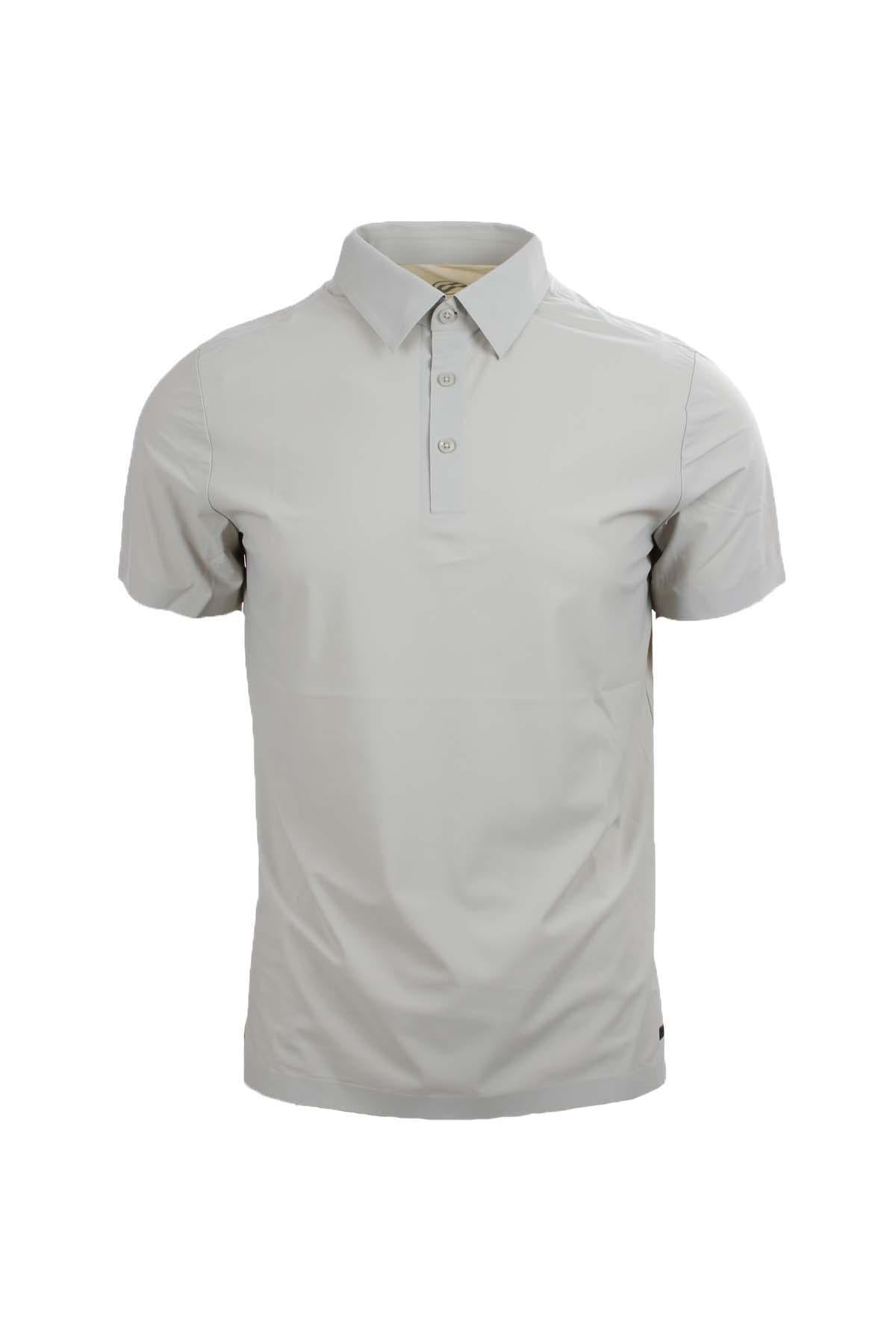 Polo con bottoni in tessuto tecnico Softech 