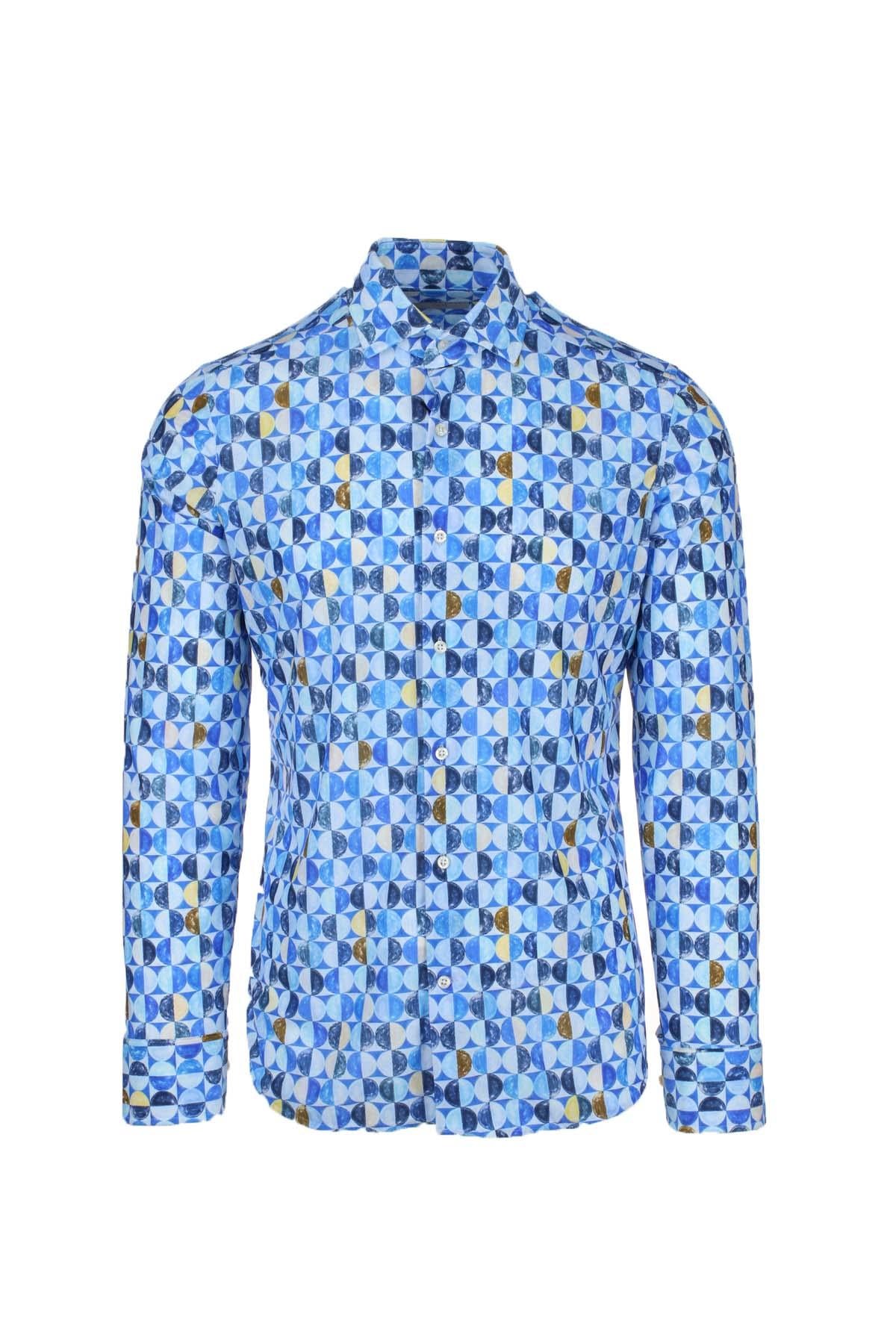 Camicia fantasia in tessuto tecnico Next 