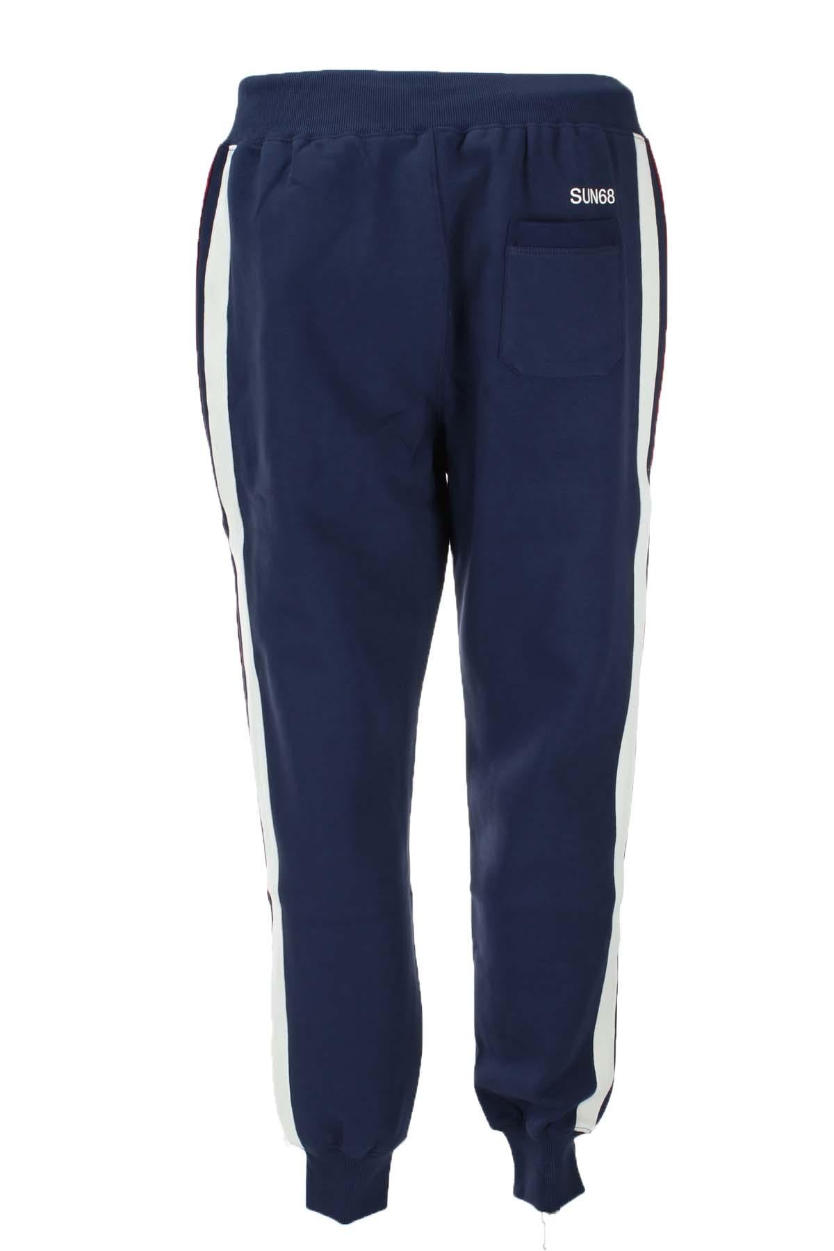 Pantalone tuta in felpa Sun68 con bande laterali 