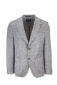 Giacca monopetto in tessuto stretch a quadri