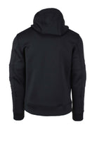Felpa zip in neoprene con cappuccio 