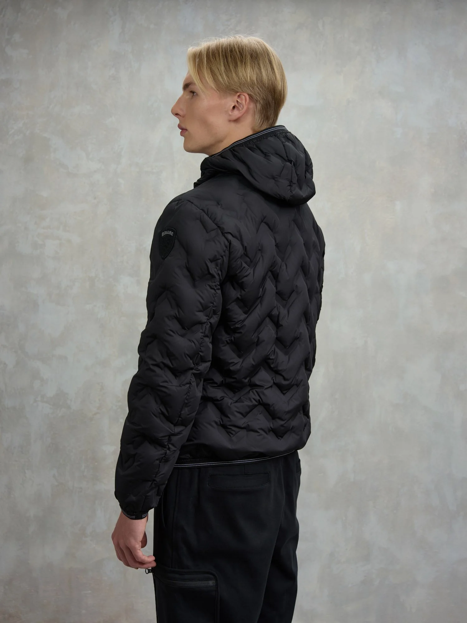 Piumino con impunture asimmetriche PIERY 