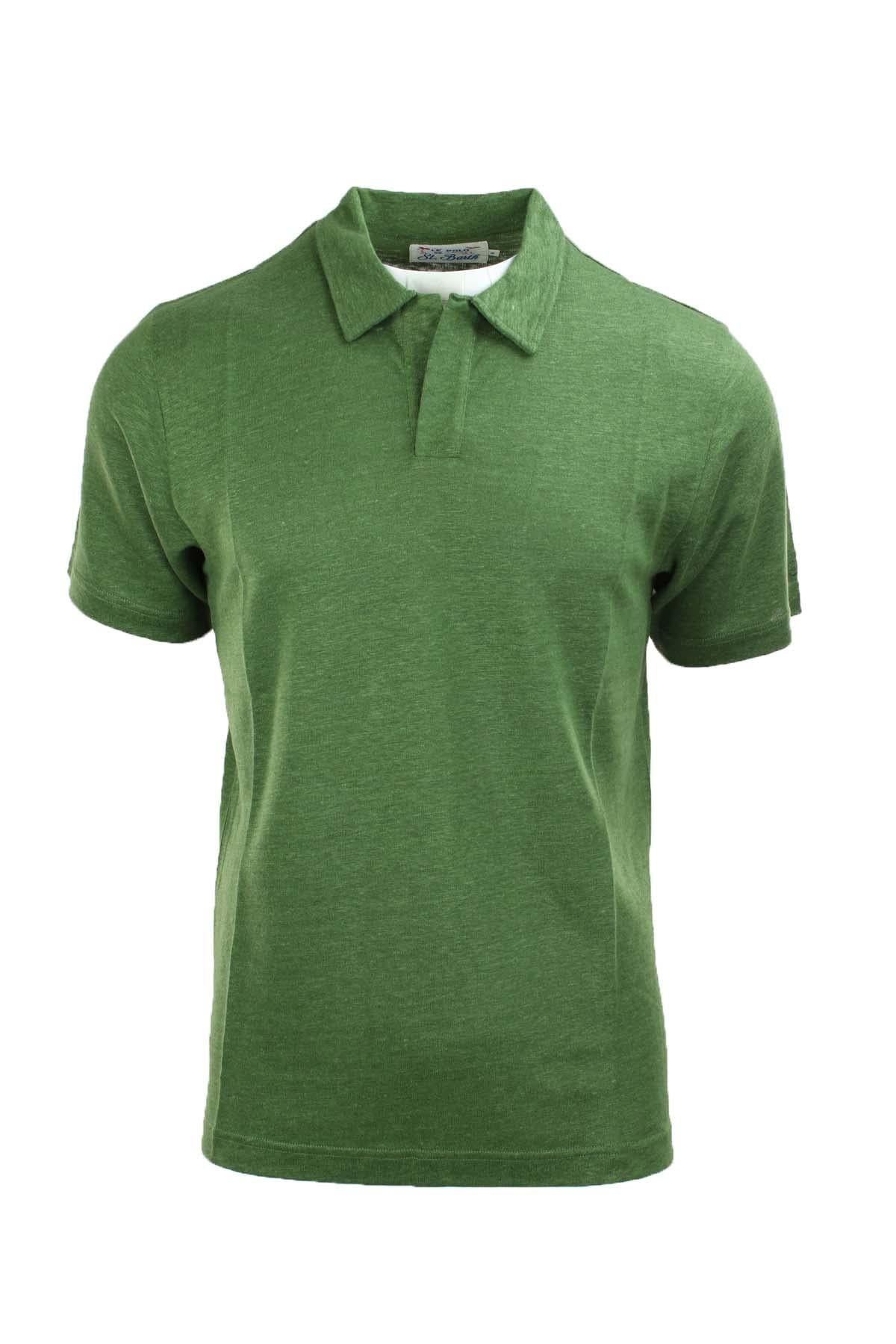 Polo mezza manica in lino Fraser 