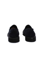 Mocassini in camoscio con suola in gomma 