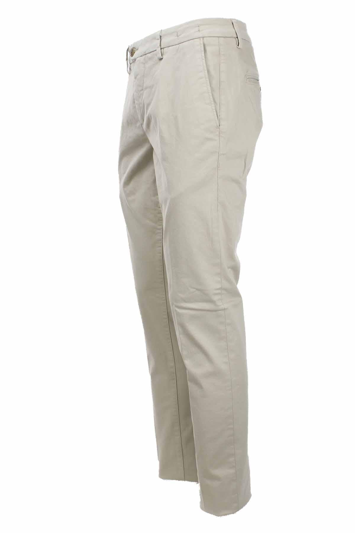 Pantalone chino in raso di cotone stretch 