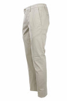 Pantalone chino in raso di cotone stretch 