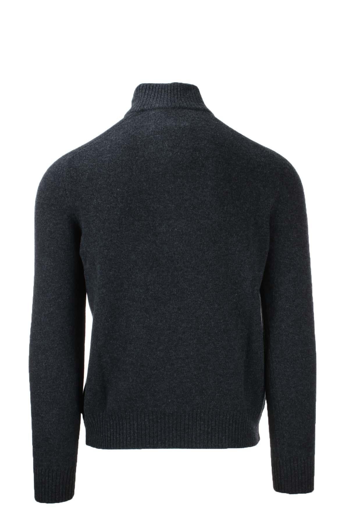 Maglia Lupo zip in lana 