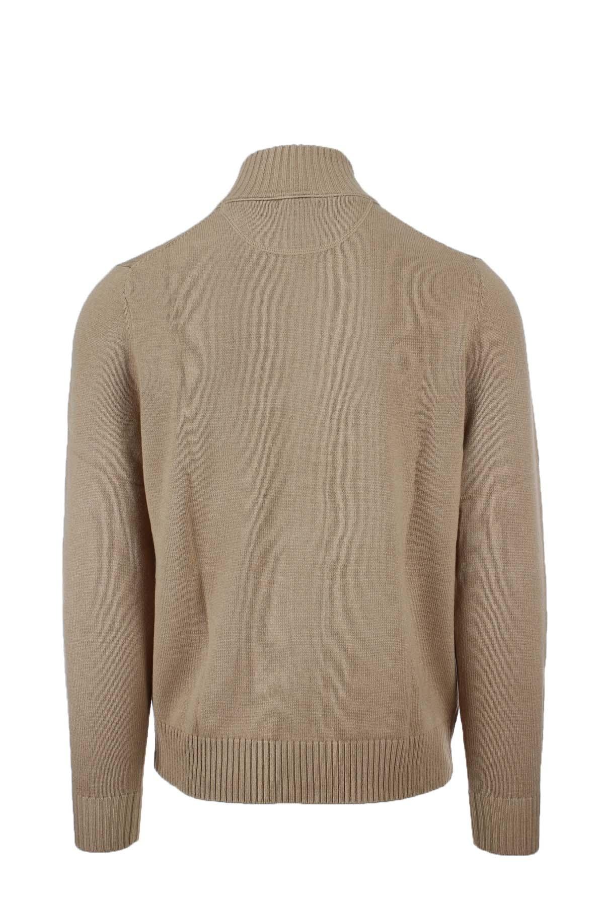 Maglia cardigan collo alto bottoni 