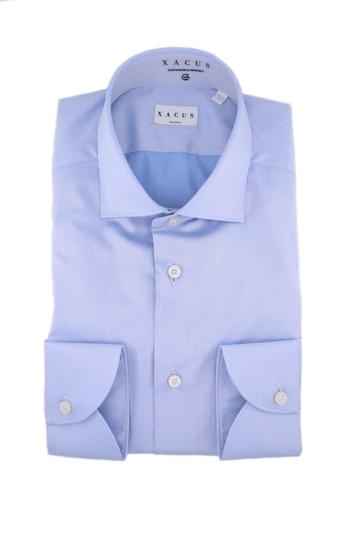 Camicia manica lunga in cotone unito 