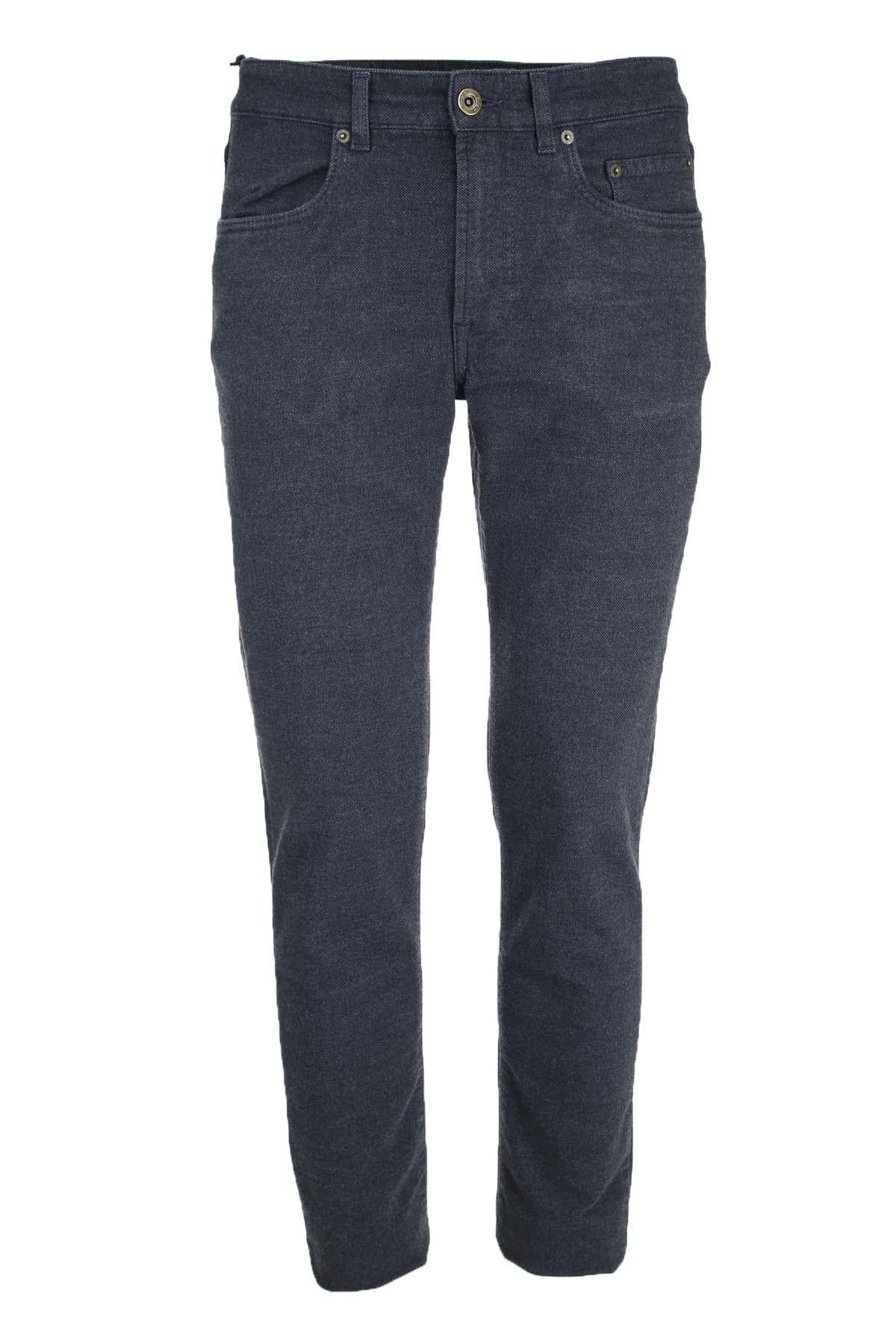 Pantalone 5 tasche micropuntinato stretch 