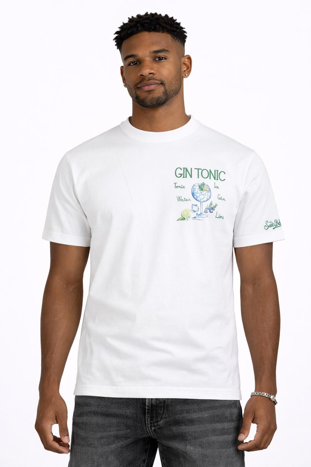 T-Shirt Uomo Ricamo Gin Tonic 