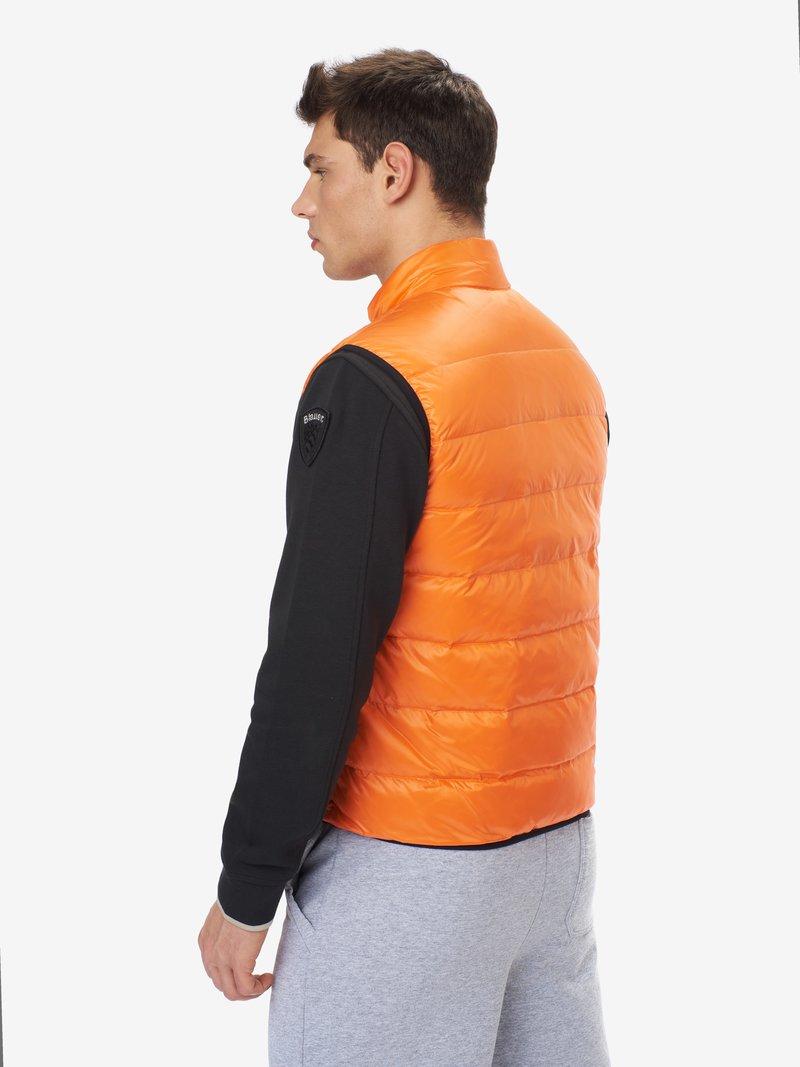 Gilet smanicato impunture orizzontali 