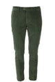 Pantalone in micro velluto diagonale stretch