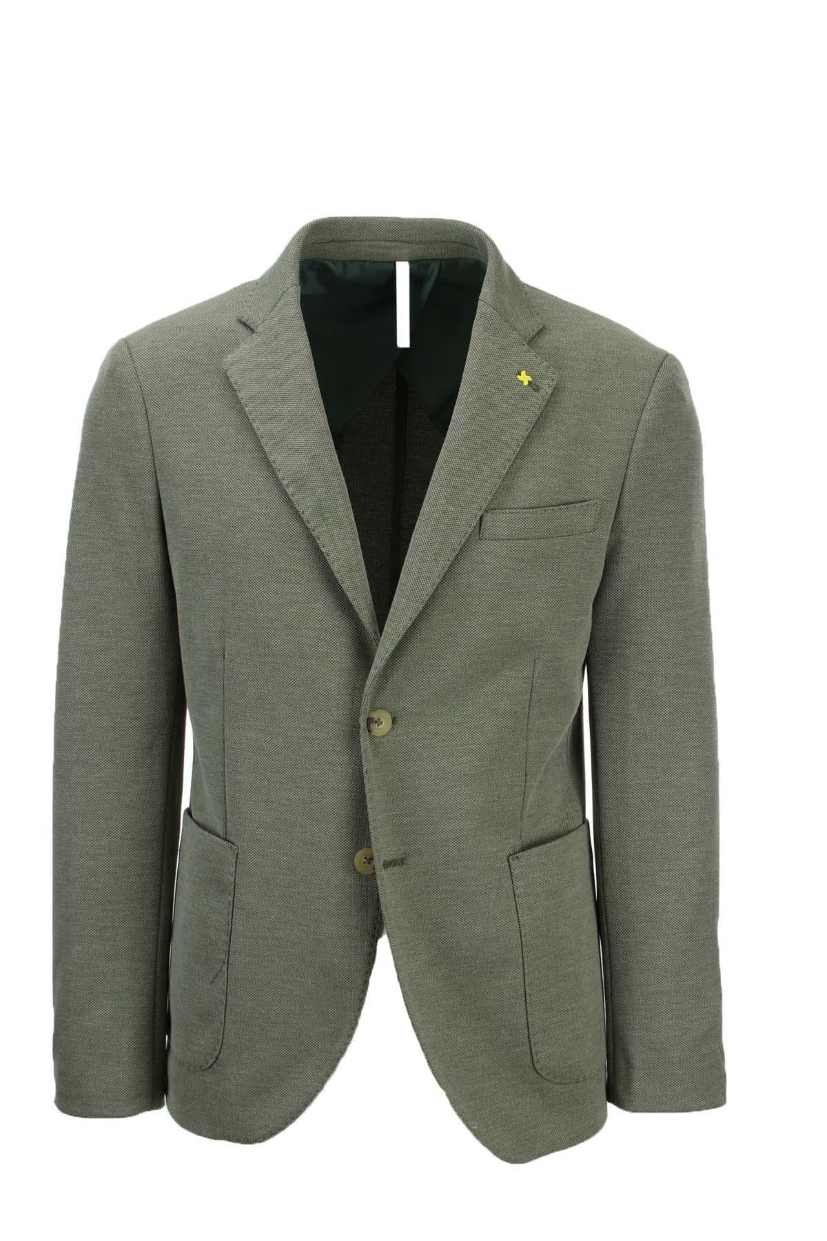 Giacca monopetto in tessuto stretch 