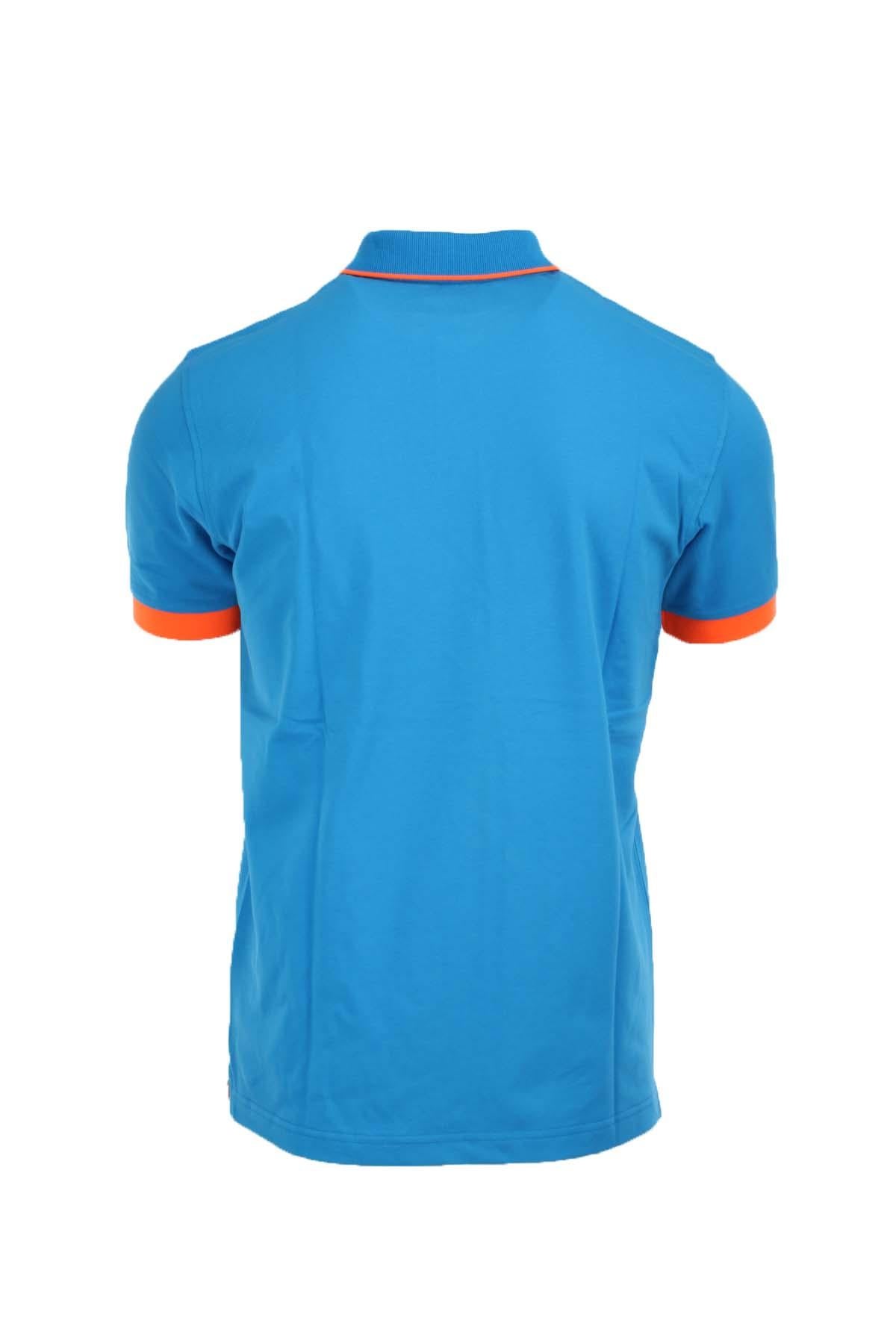 Polo mezza manica con profili fluo 
