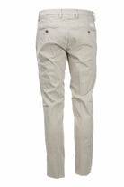 Pantalone chino in raso di cotone stretch 