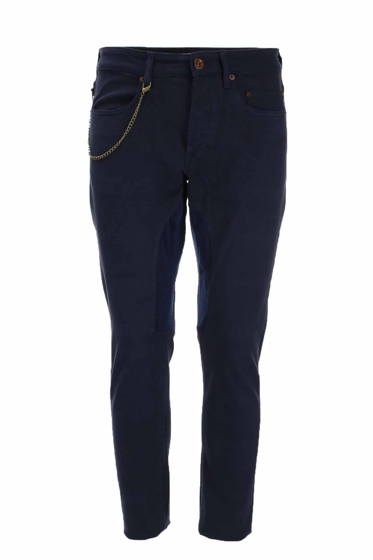 Pantalone 5 tasche in cotone armaturato 