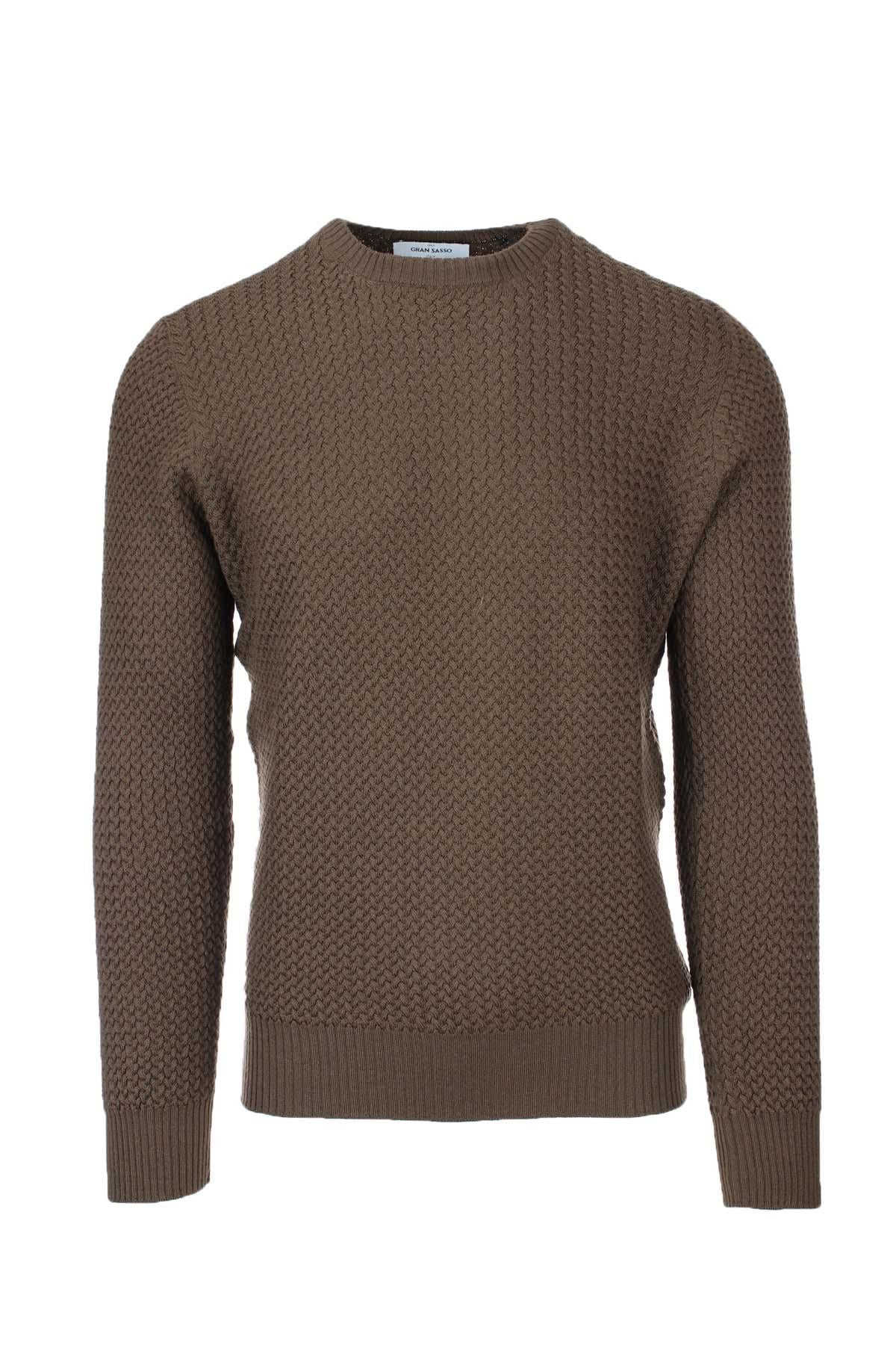 Pullover girocollo microtrecce 