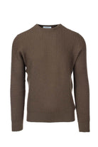 Pullover girocollo microtrecce 