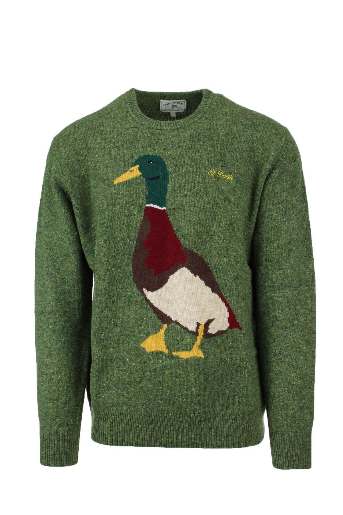 Maglia pullover girocollo in lana Saint Barth Country Club 