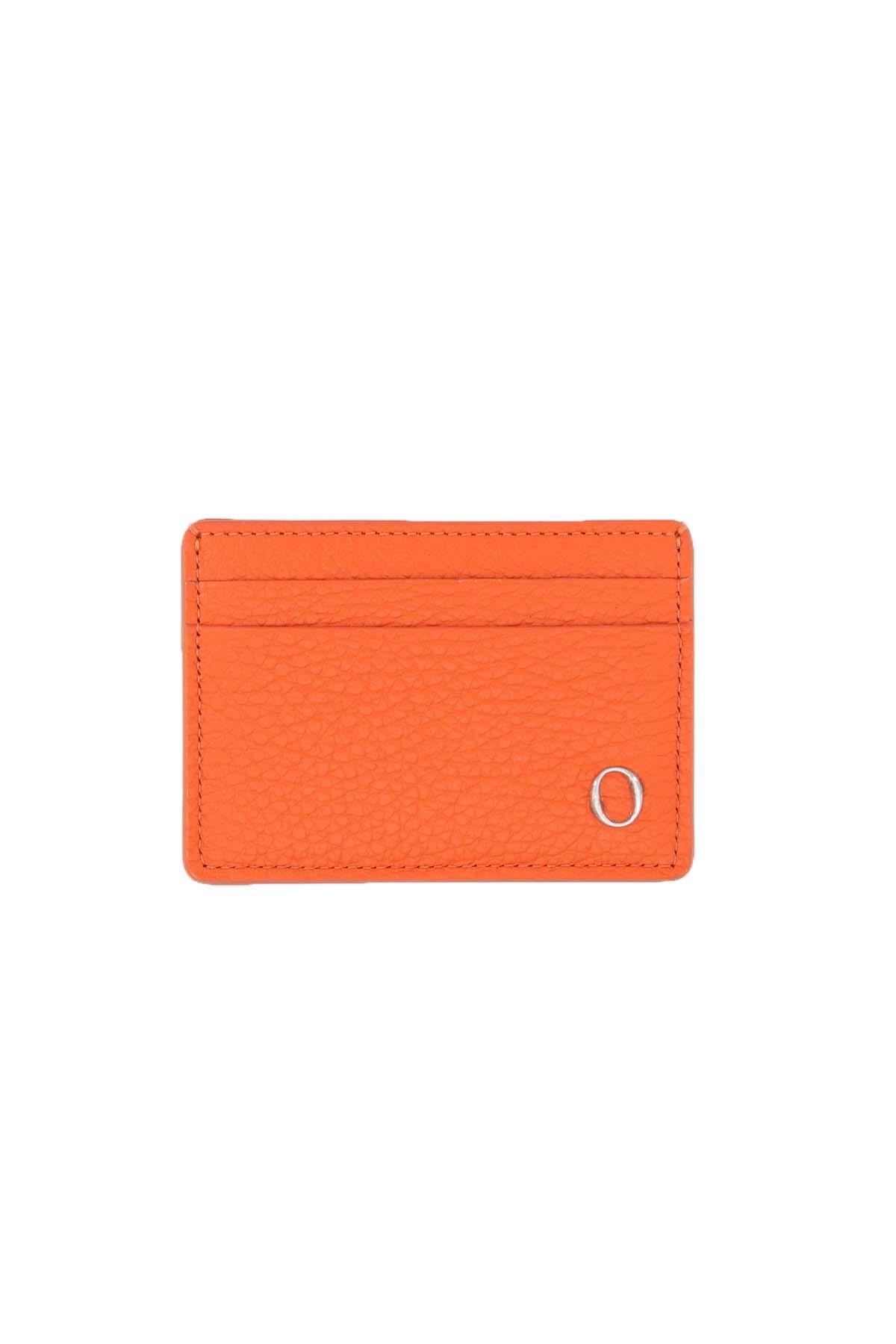 Portacarte in pelle martellata con protezione RFID 
